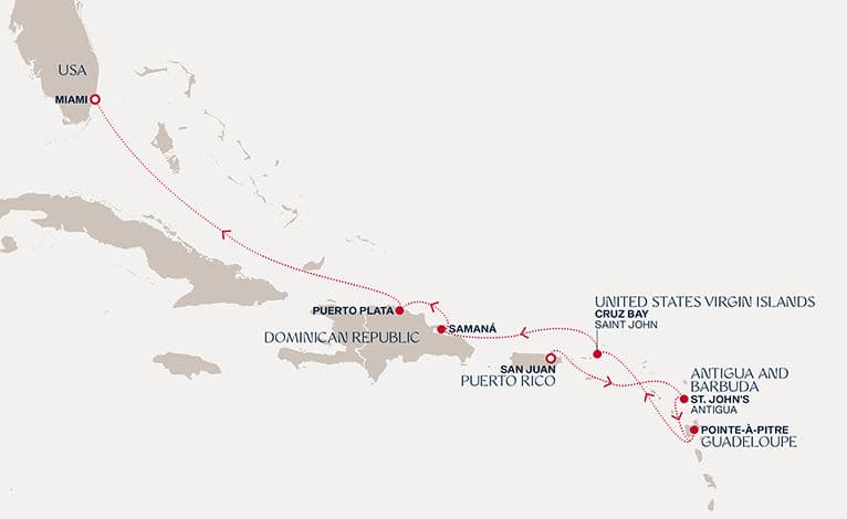8 nights Caribbean cruise on EXPLORA III 
from 🇵🇷 San Juan to 🇺🇸 Miami 