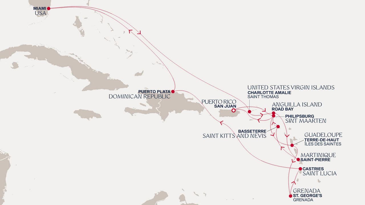 16 nights Caribbean cruise on EXPLORA III 
from 🇵🇷 San Juan 