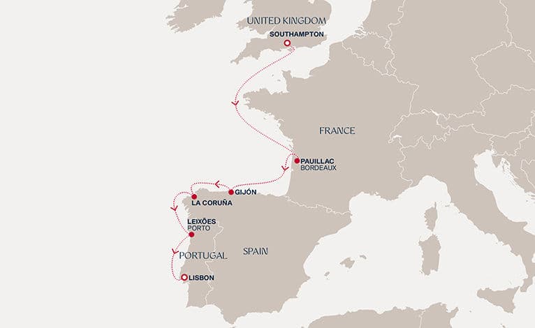 7 nights North European cruise on EXPLORA IV 
from 🇬🇧 Southampton to 🇵🇹 Lisbon 