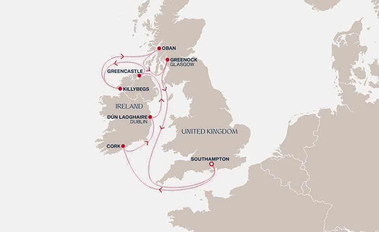 9 nights North European cruise on EXPLORA IV 
from 🇬🇧 Southampton 