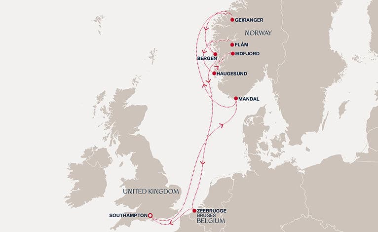 11 nights North European cruise on EXPLORA IV 
from 🇬🇧 Southampton 