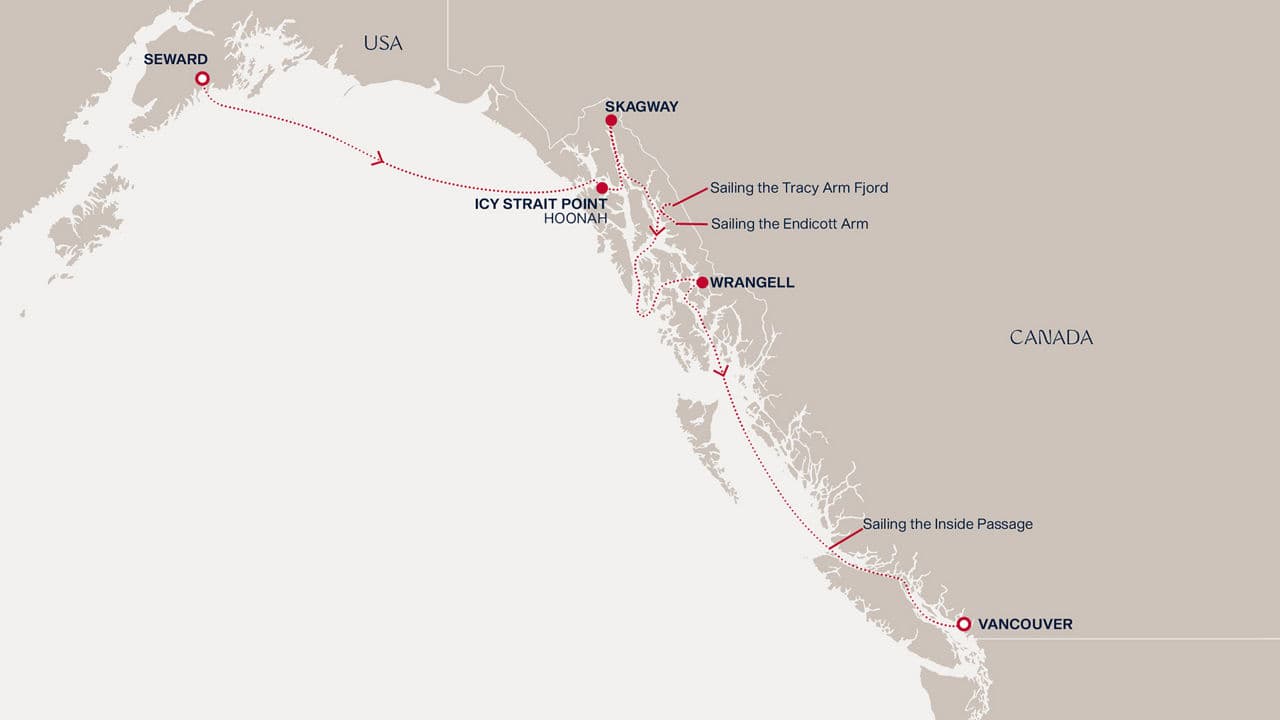 7 nights Alaskan cruise on EXPLORA III 
from 🇺🇸 Anchorage (Seward) to 🇨🇦 Vancouver 