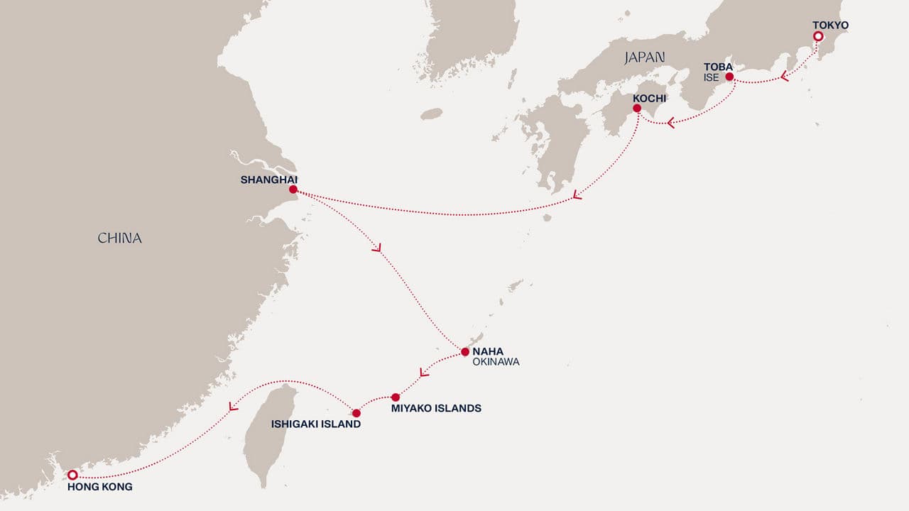11 nights cruise on EXPLORA III 
from 🇯🇵 Tokyo to 🇭🇰 Hong Kong 
