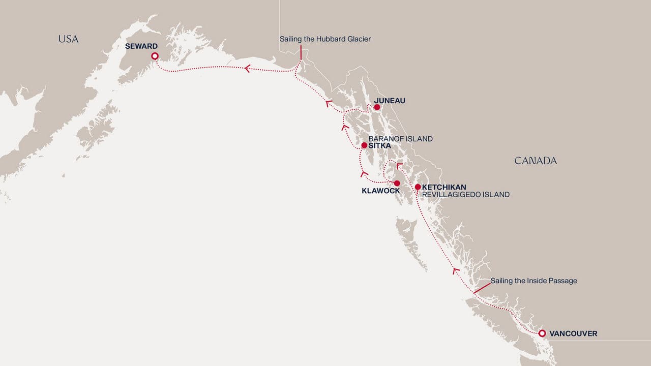 7 nights Alaskan cruise on EXPLORA III 
from 🇨🇦 Vancouver to 🇺🇸 Anchorage (Seward) 