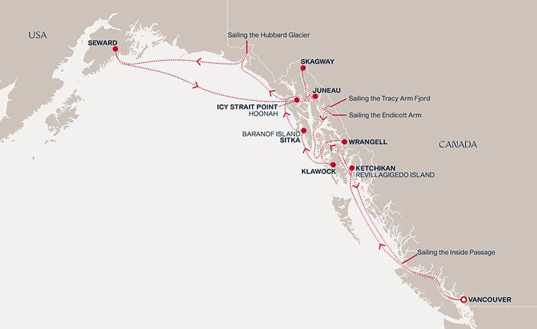 14 nights Alaskan cruise on EXPLORA III 
from 🇨🇦 Vancouver 