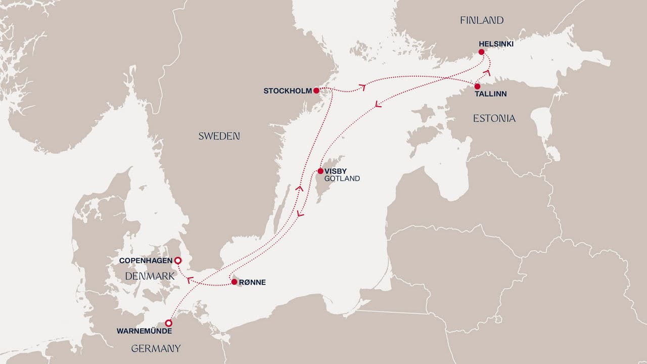 8 nights North European cruise on EXPLORA IV 
from 🇩🇪 Warnemünde to 🇩🇰 Copenhagen 