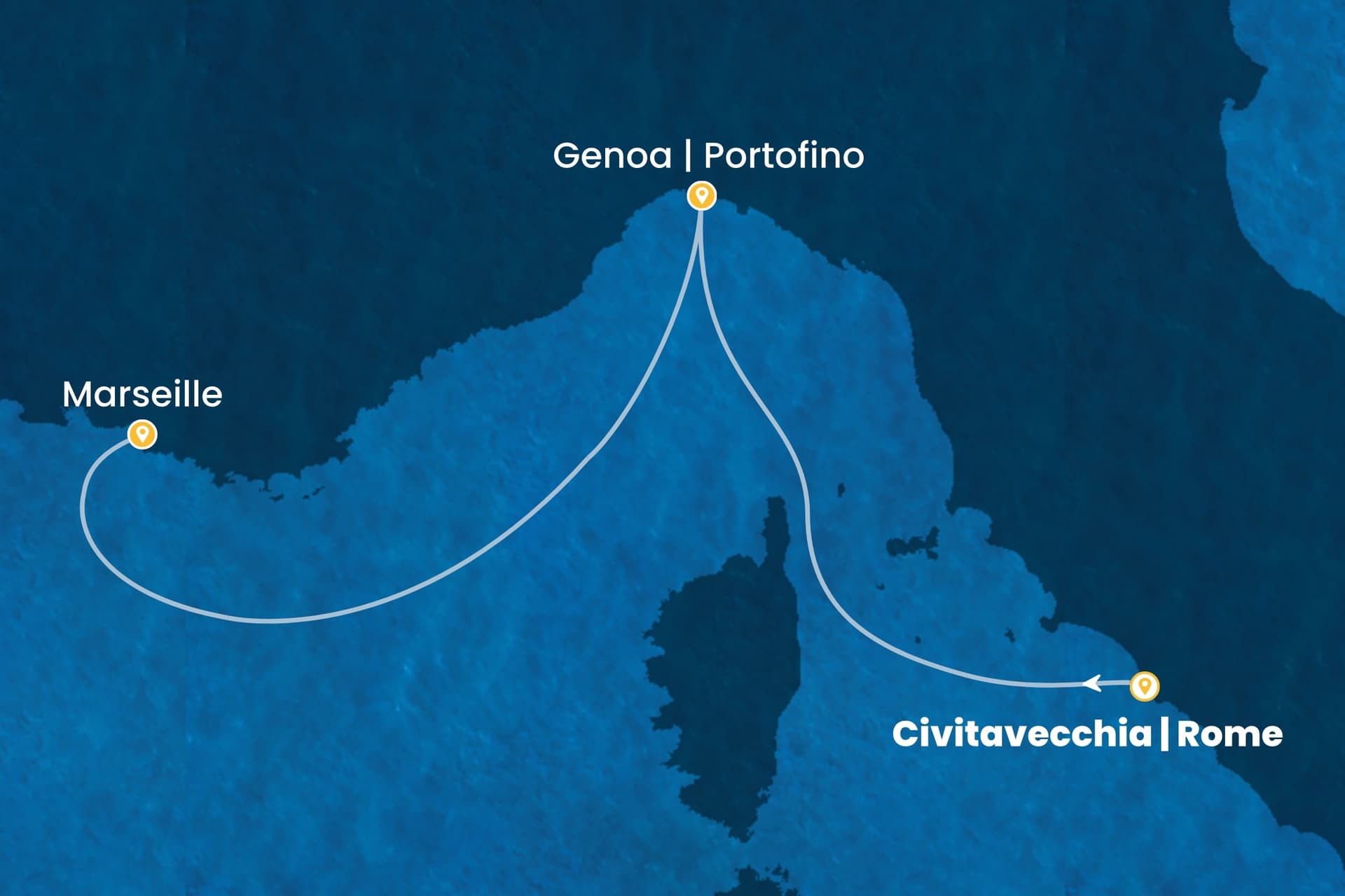 2 nights cruise on Costa Toscana 
from 🇮🇹 Civitavecchia to 🇫🇷 Marseille 