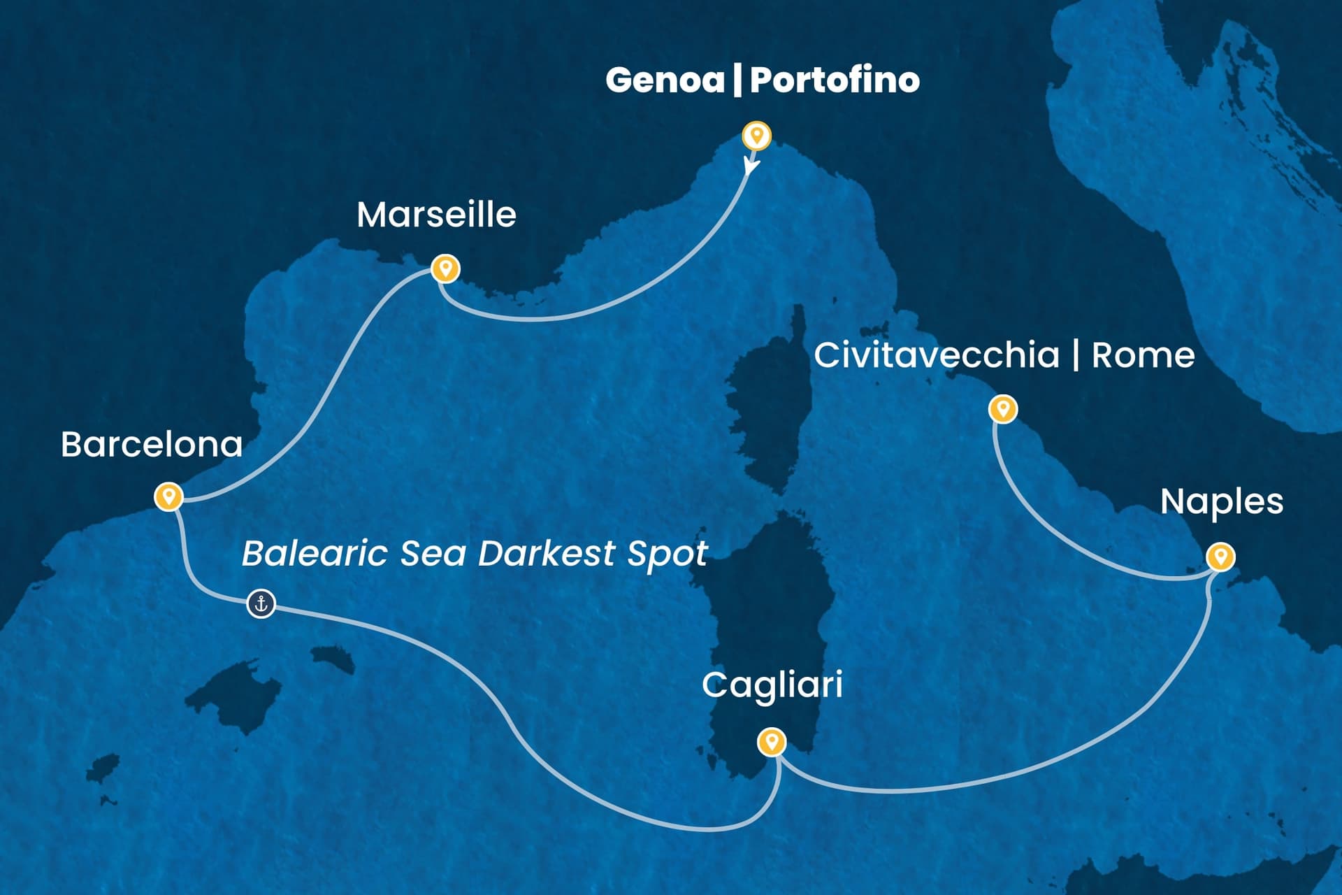 6 nights cruise on Costa Toscana
from ๐ฎ๐น Genoa to ๐ฎ๐น Civitavecchia