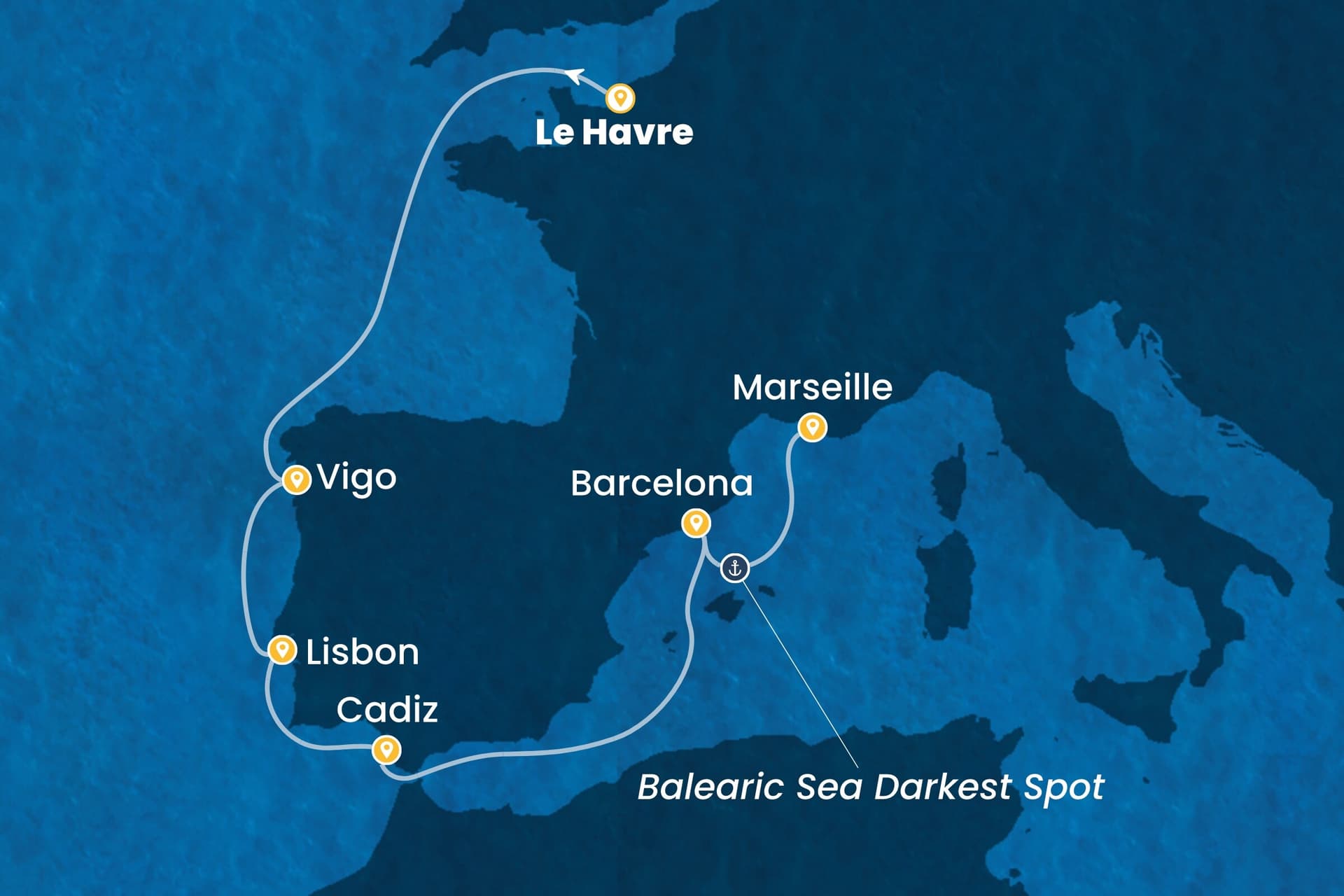 7 nights cruise on Costa Diadema
from ๐ซ๐ท Le Havre to ๐ซ๐ท Marseille