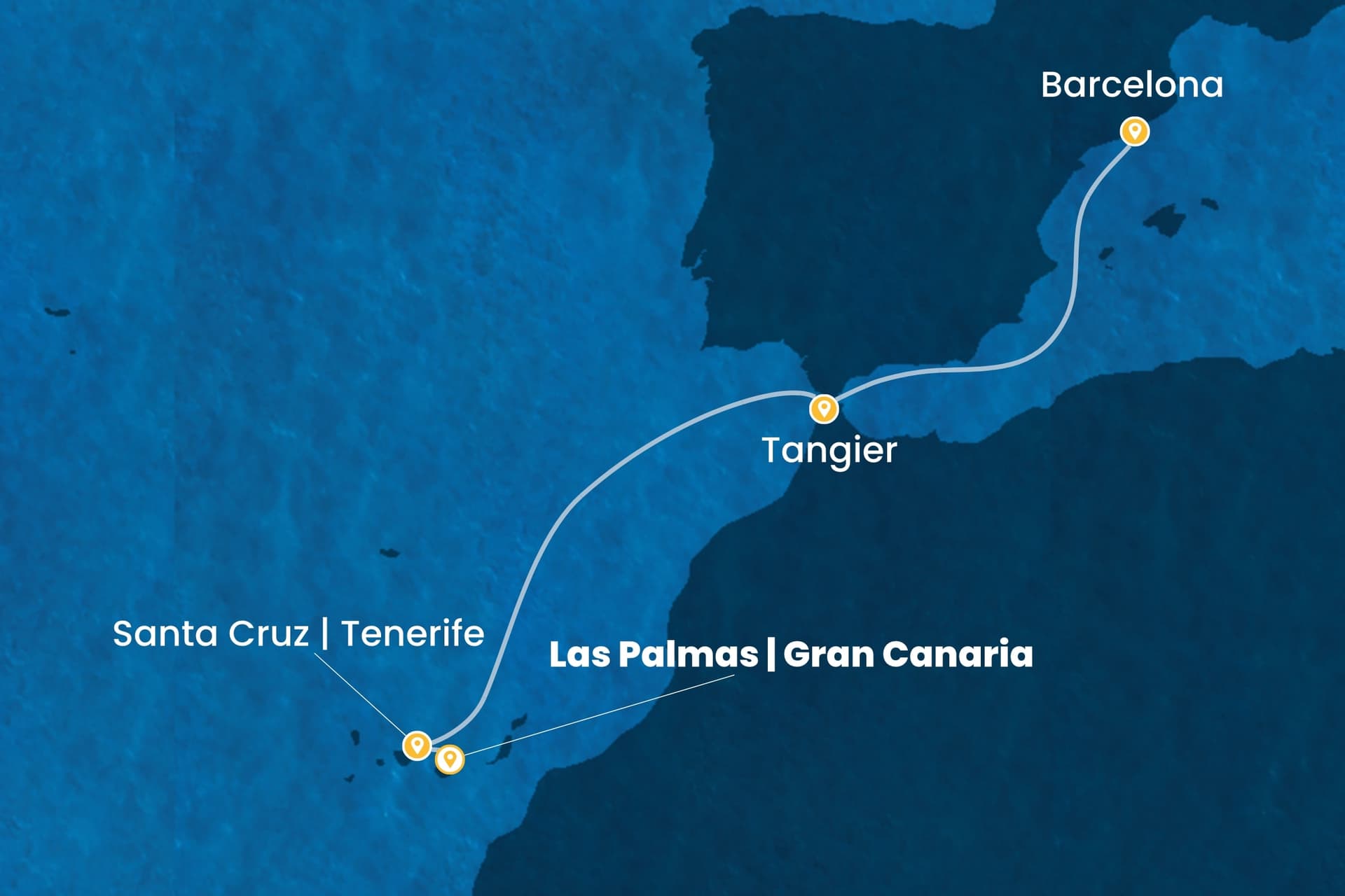 5 nights cruise on Costa Smeralda 
from 🇪🇸 Las Palmas to 🇪🇸 Barcelona 