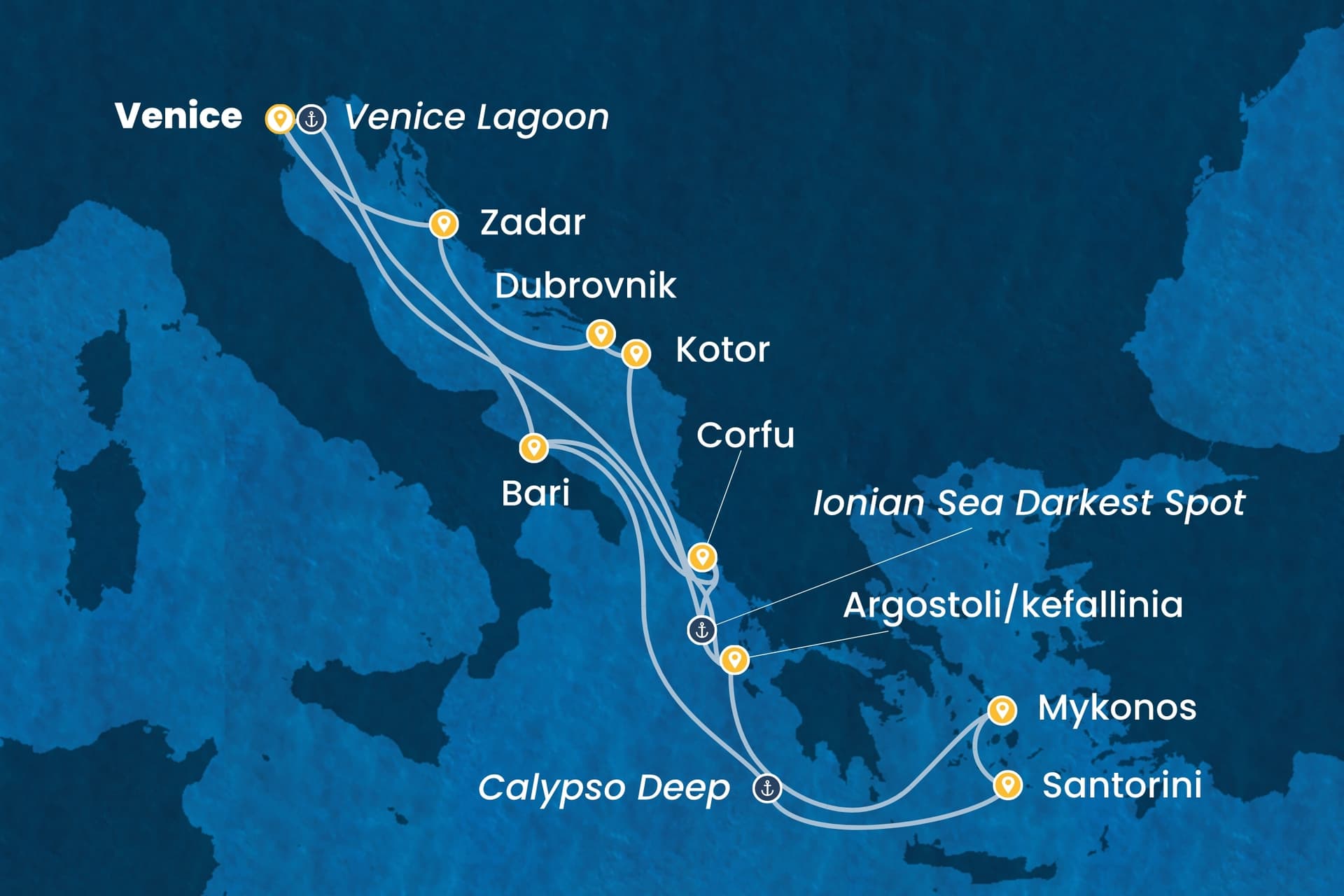 14 nights cruise on Costa Deliziosa 
from 🇮🇹 Marghera 