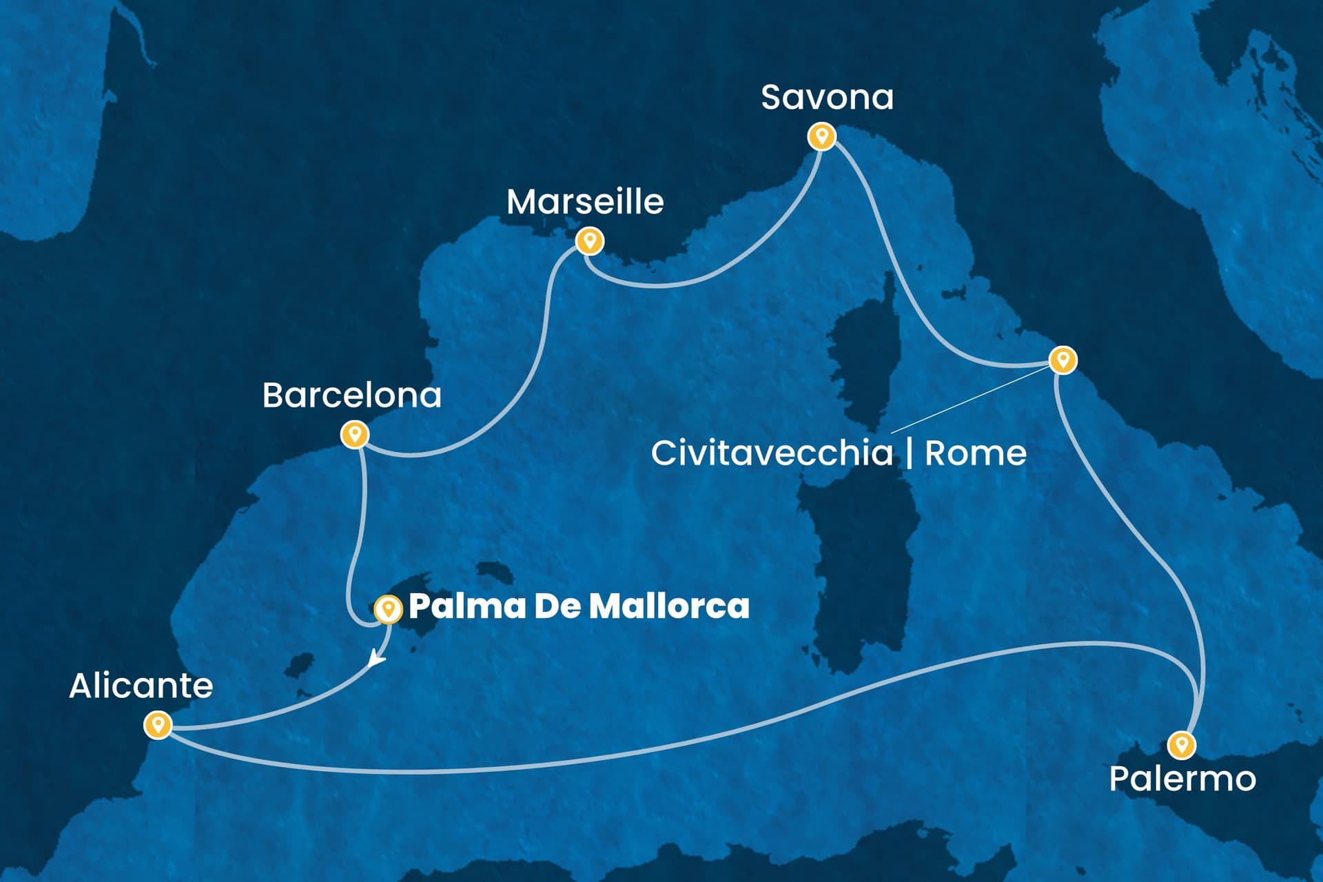 8 nights cruise on Costa Toscana 
from 🇪🇸 Palma de Mallorca 