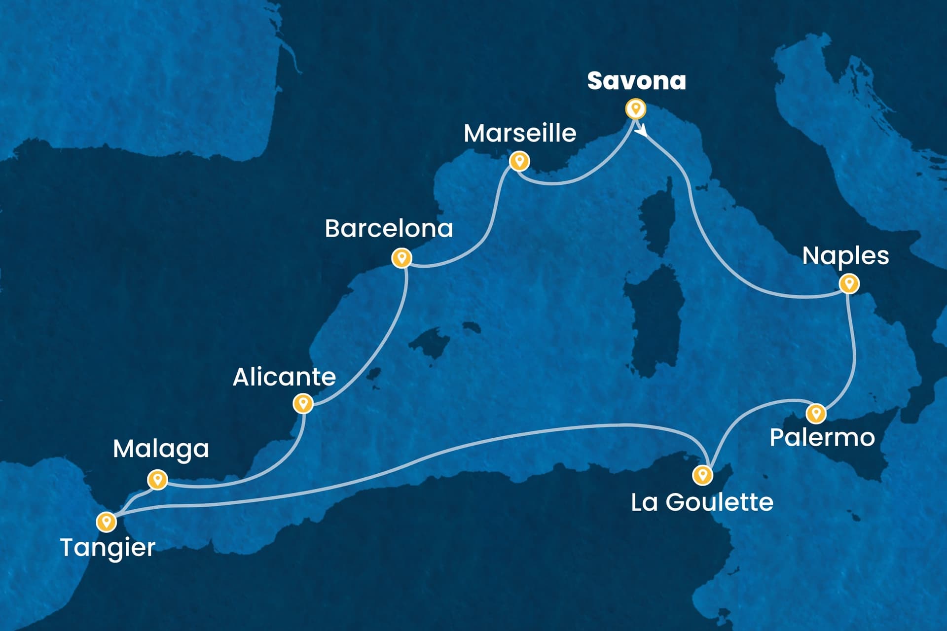 11 nights cruise on Costa Pacifica 
from 🇮🇹 Savona 