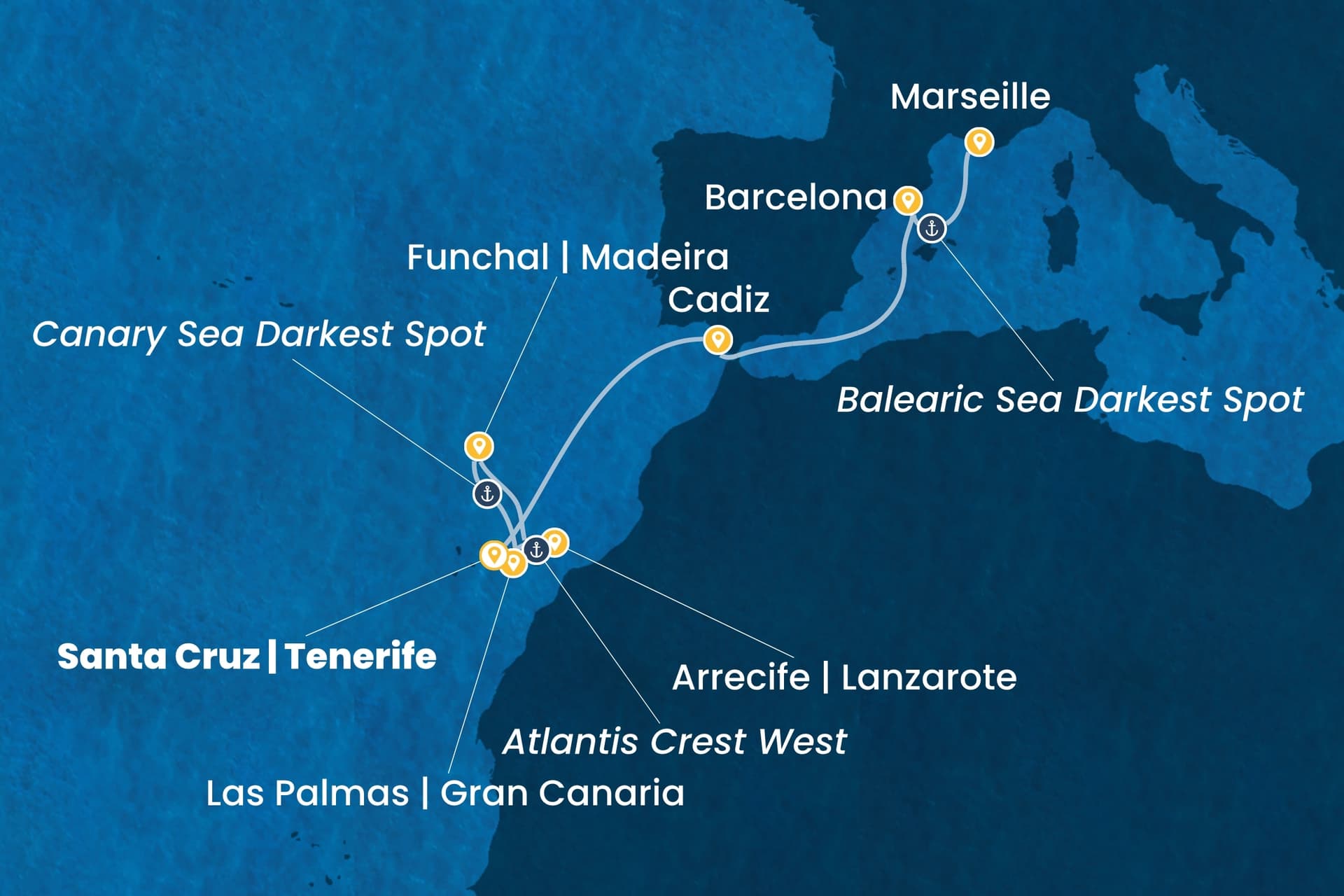 11 nights cruise on Costa Smeralda
from ๐ช๐ธ Tenerife to ๐ซ๐ท Marseille