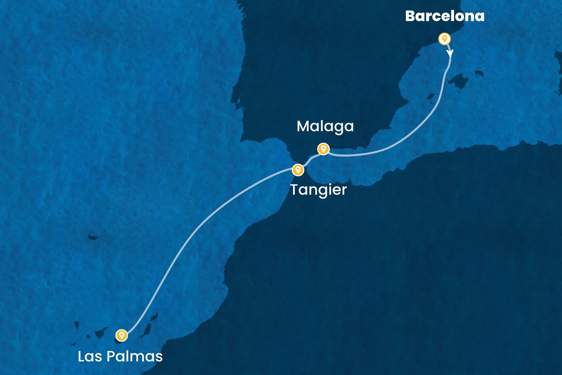 5 nights cruise on Costa Smeralda 
from 🇪🇸 Barcelona to 🇪🇸 Las Palmas 