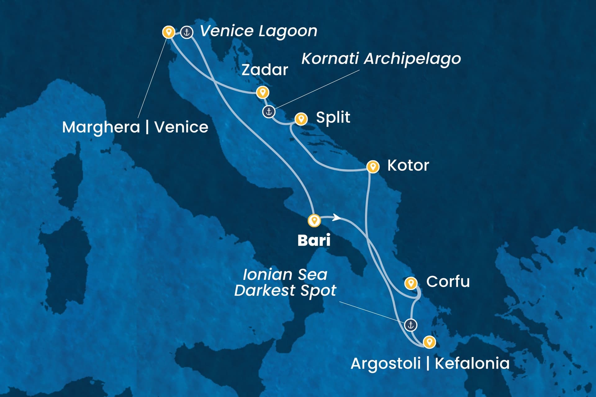 7 nights cruise on Costa Deliziosa 
from 🇮🇹 Bari 