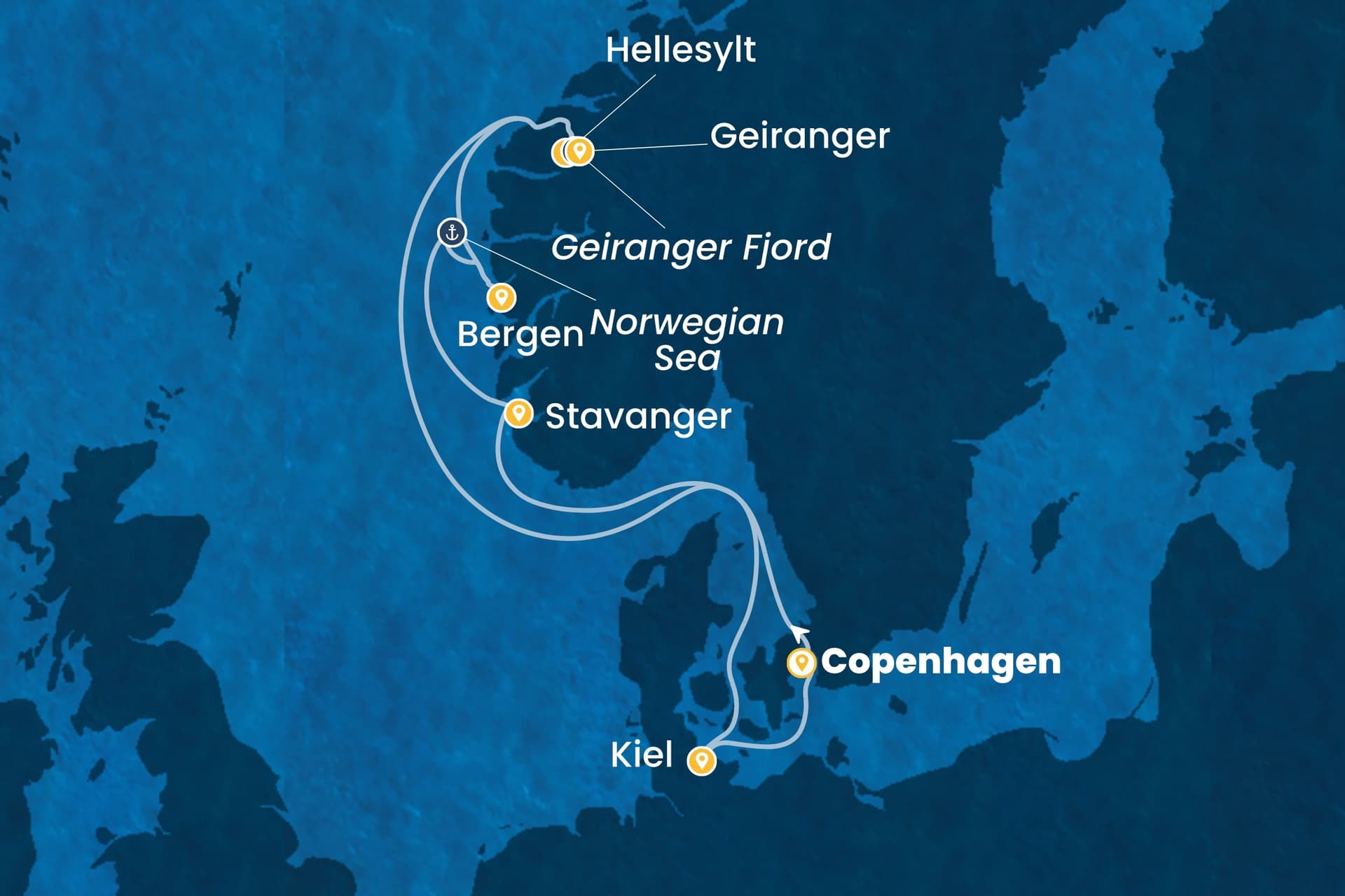 7 nights North European cruise on Costa Diadema 
from 🇩🇰 Copenhagen 