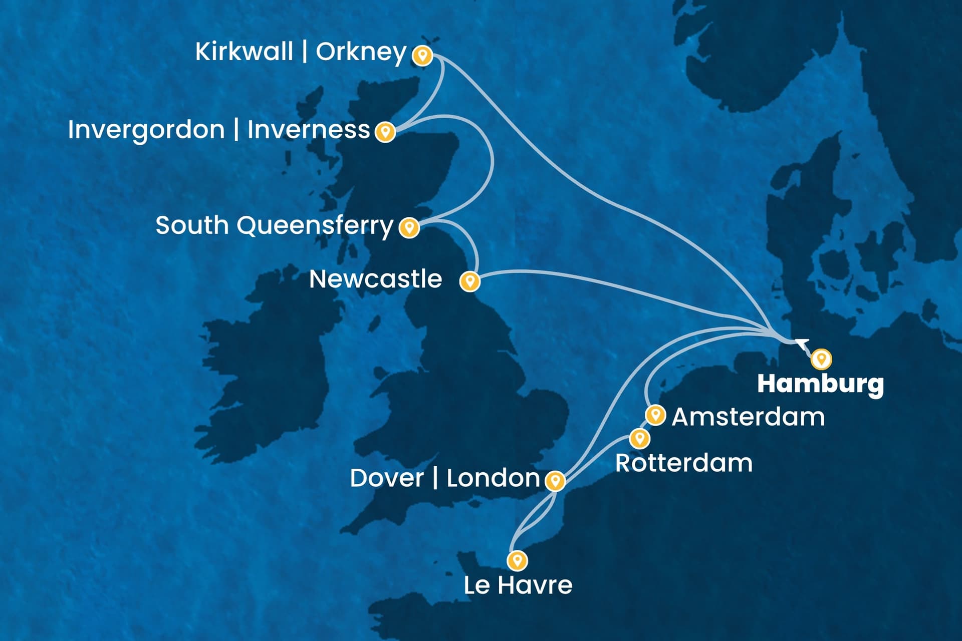 14 nights North European cruise on Costa Favolosa 
from 🇩🇪 Hamburg 