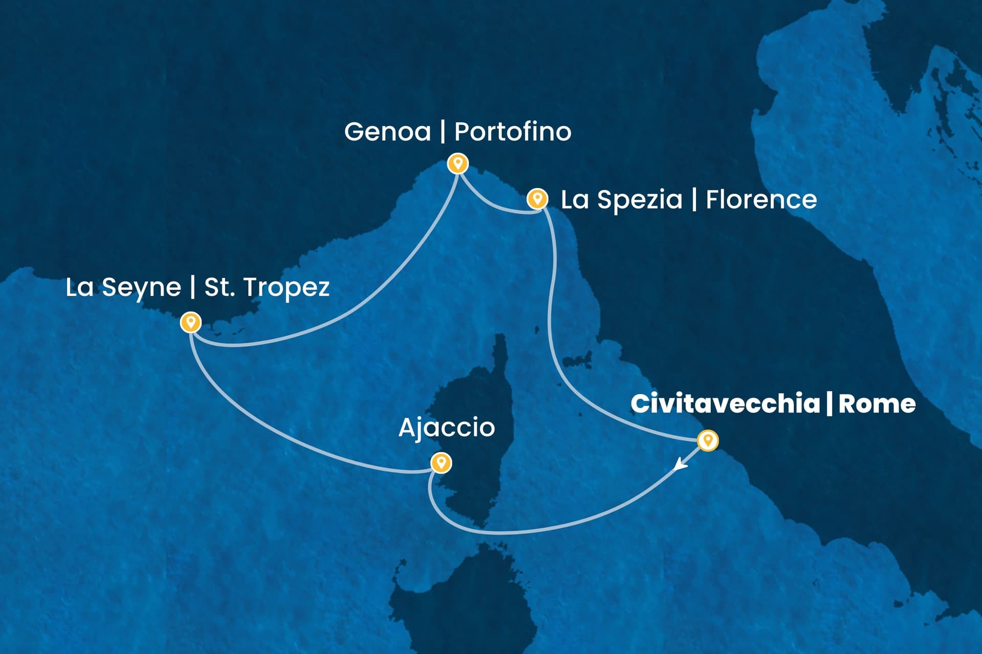 5 nights cruise on Costa Fascinosa 
from 🇮🇹 Civitavecchia 