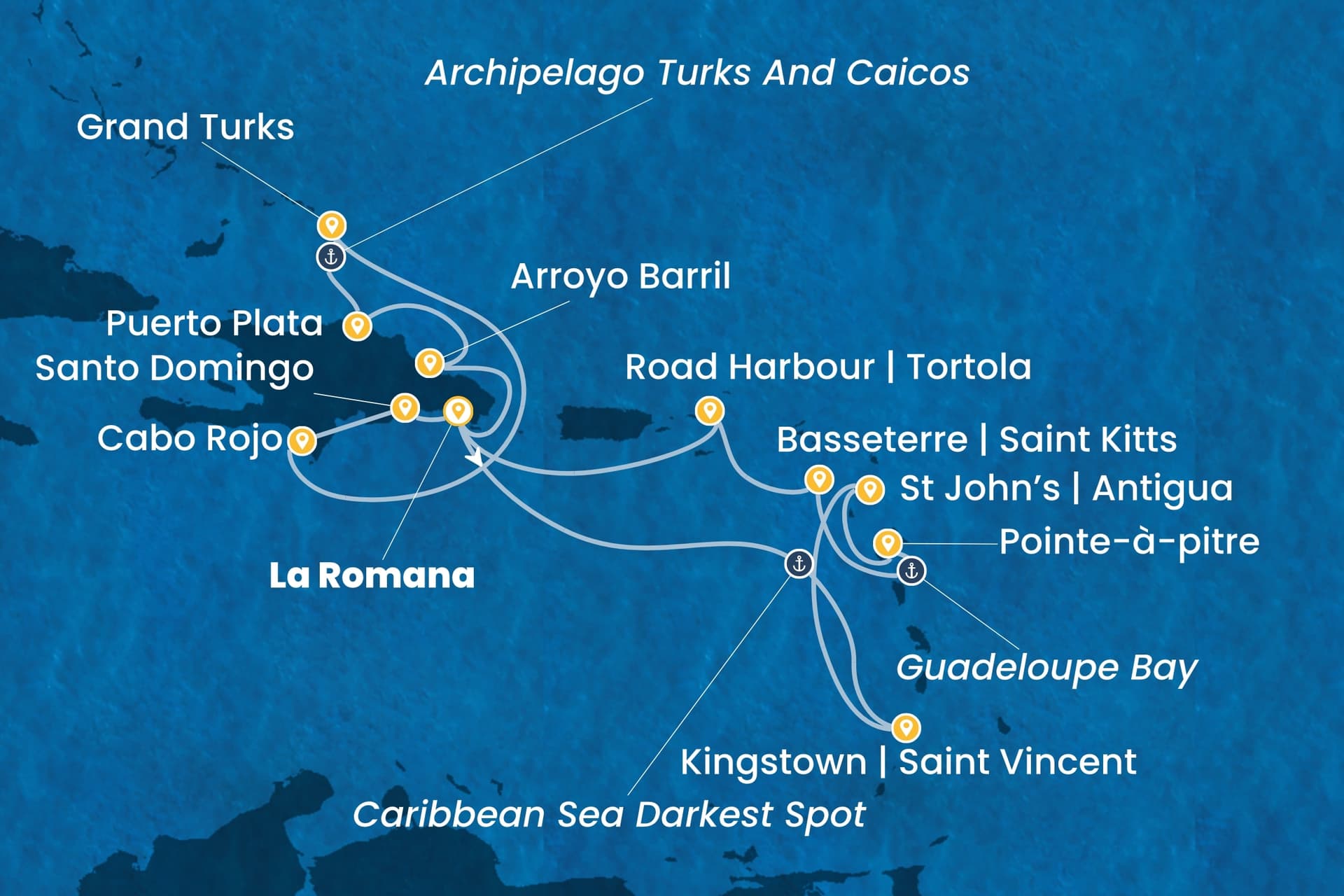 14 nights Caribbean cruise on Costa Fascinosa 
from 🇩🇴 La Romana 