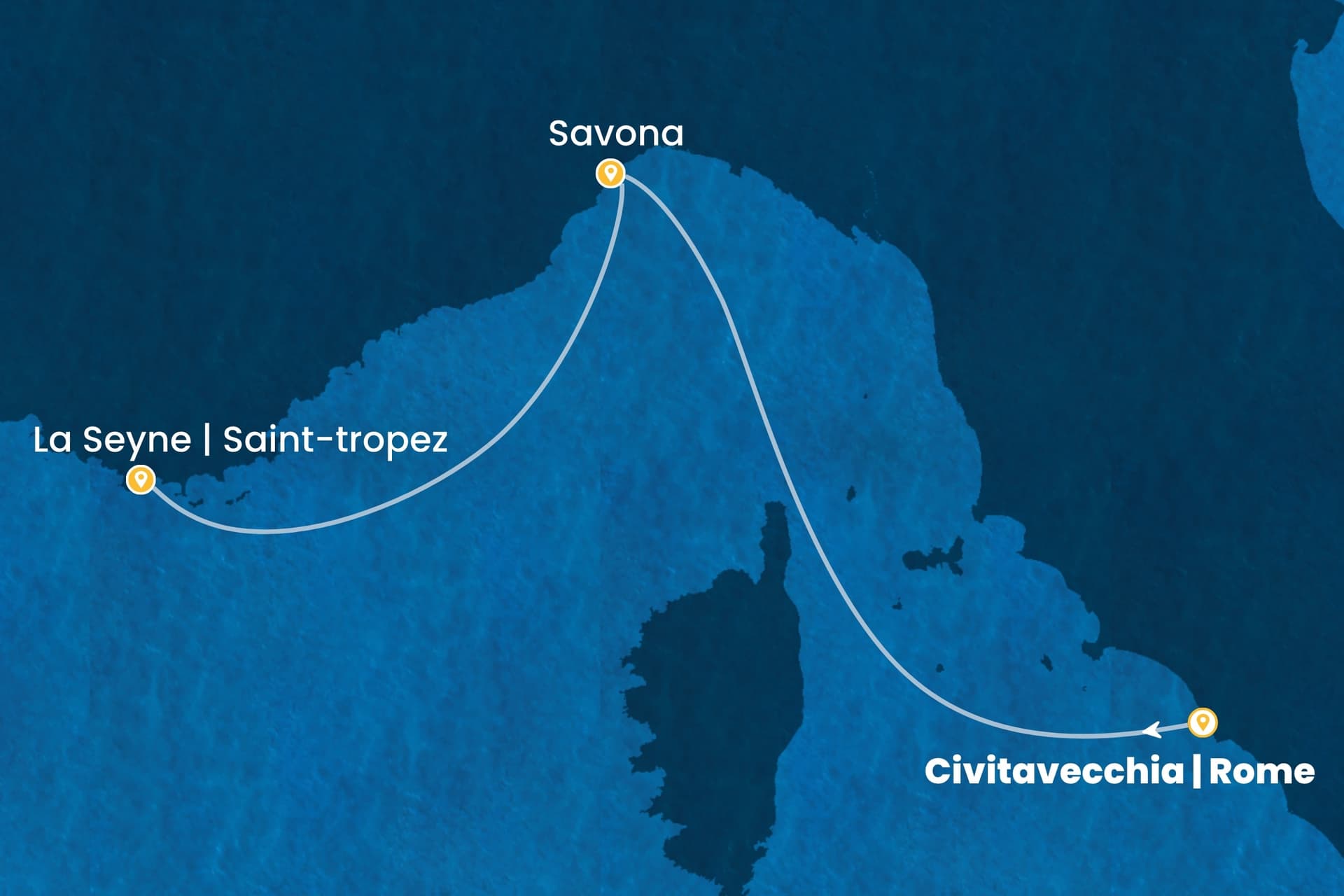 2 nights cruise on Costa Pacifica 
from 🇮🇹 Civitavecchia to 🇫🇷 La Seyne-sur-Mer 