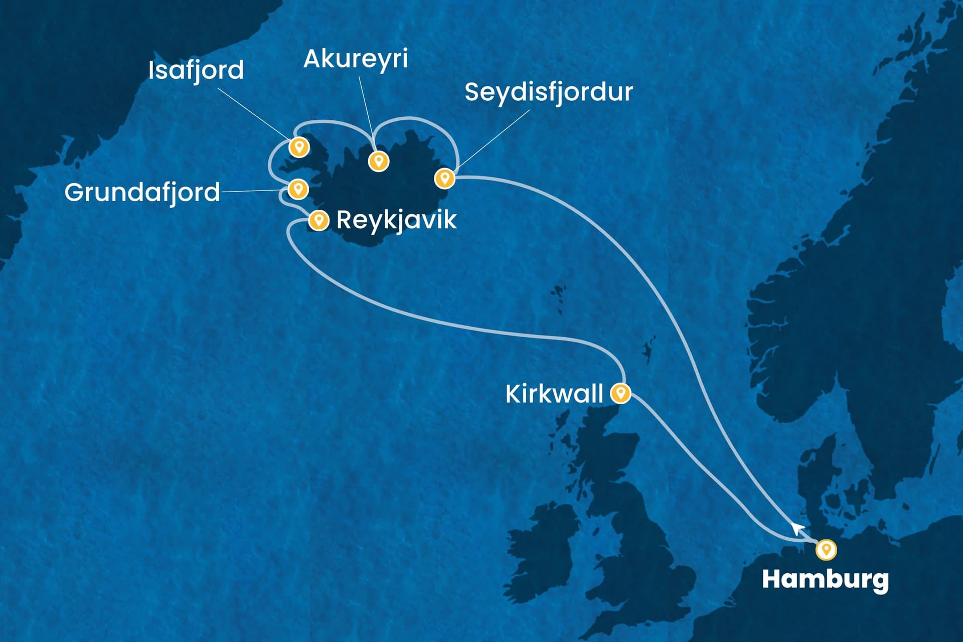 12 nights North European cruise on Costa Favolosa 
from 🇩🇪 Hamburg 
