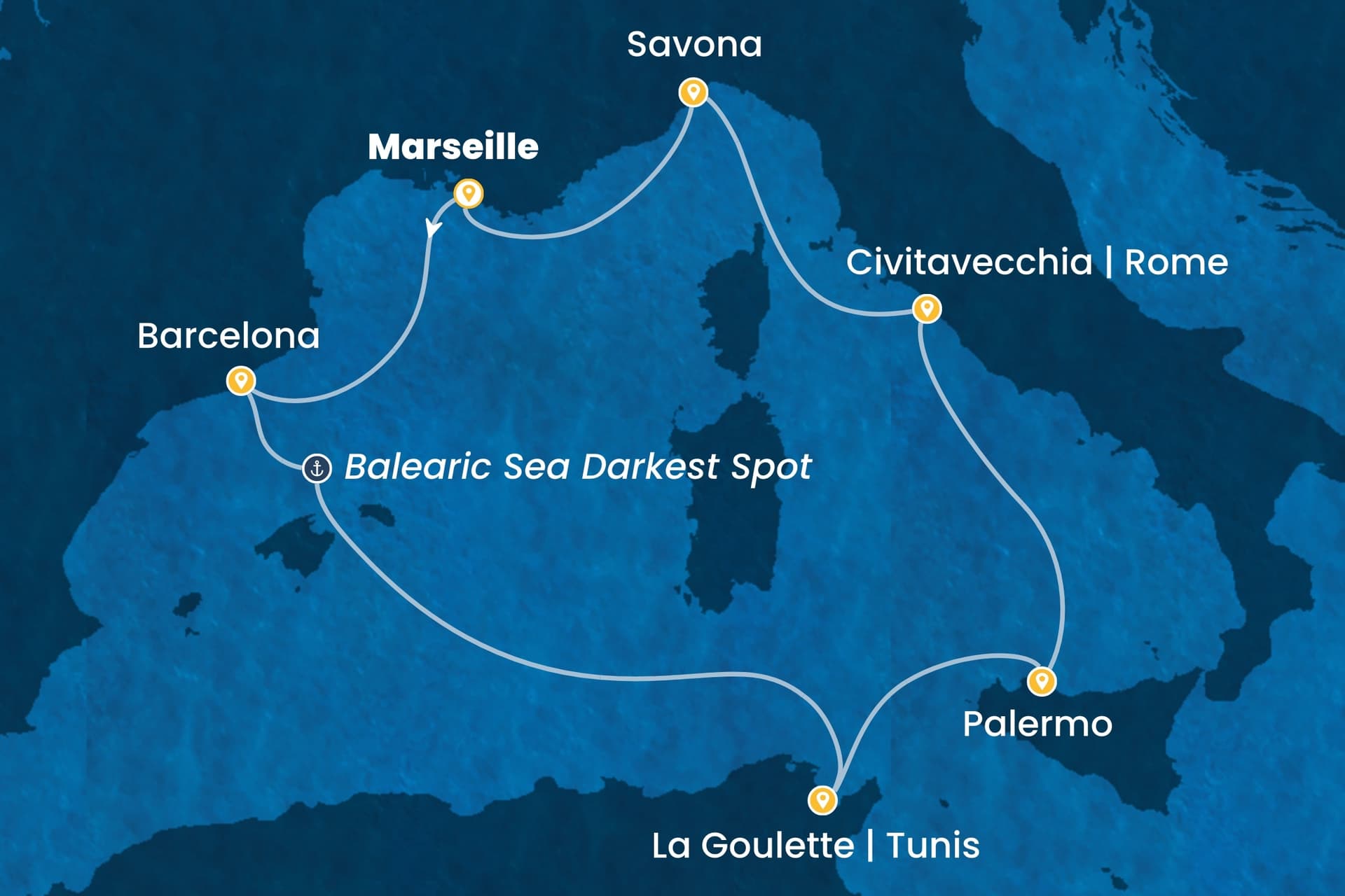 7 nights cruise on Costa Pacifica 
from 🇫🇷 Marseille 