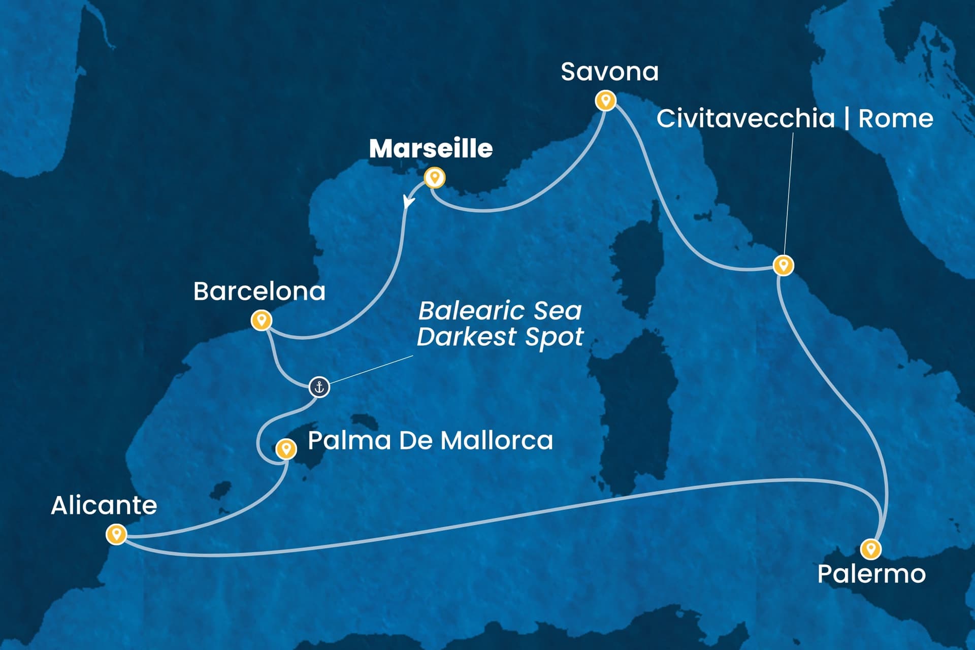8 nights cruise on Costa Toscana 
from 🇫🇷 Marseille 