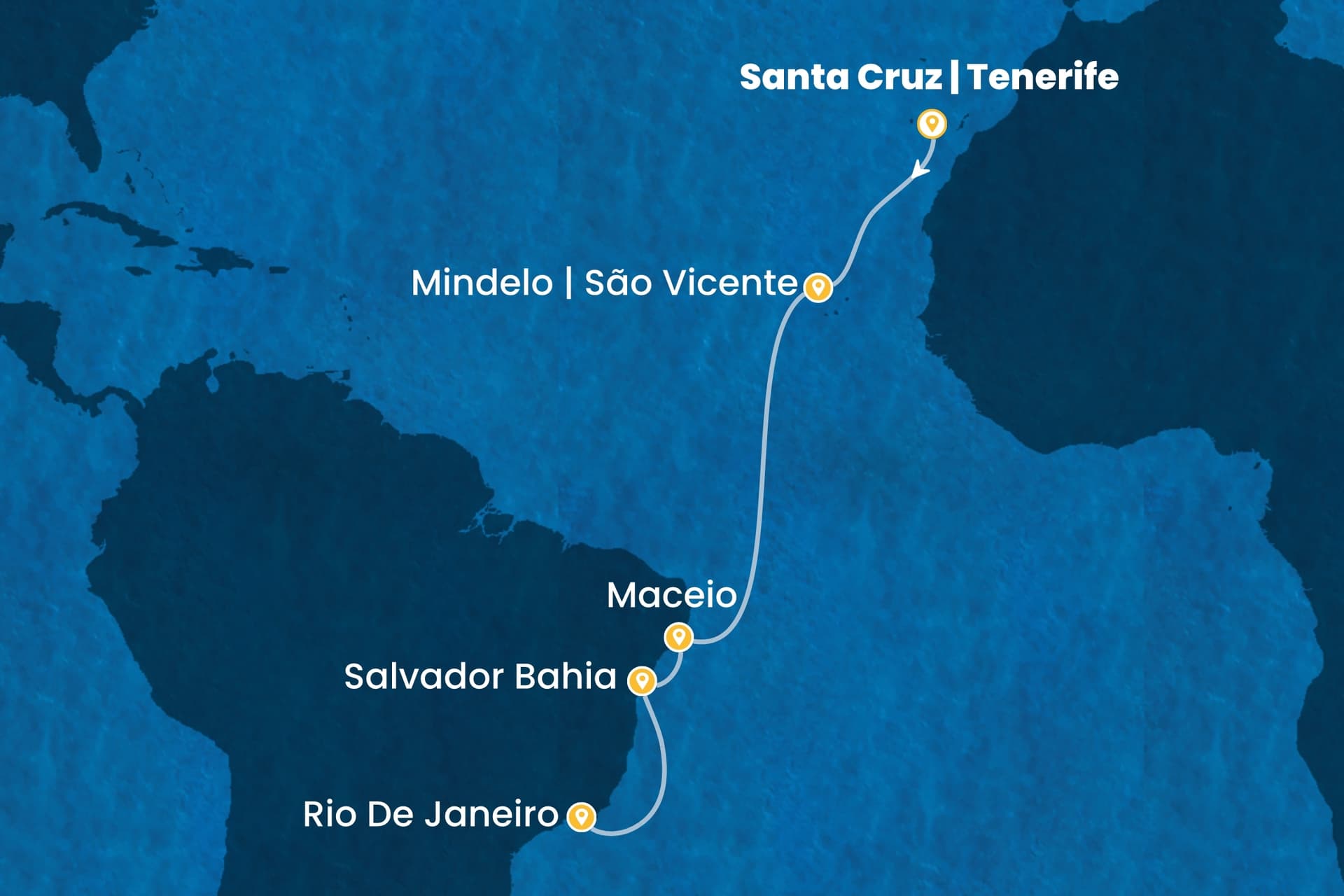 11 nights cruise on Costa Diadema
from ๐ช๐ธ Tenerife to ๐ง๐ท Rio de Janeiro