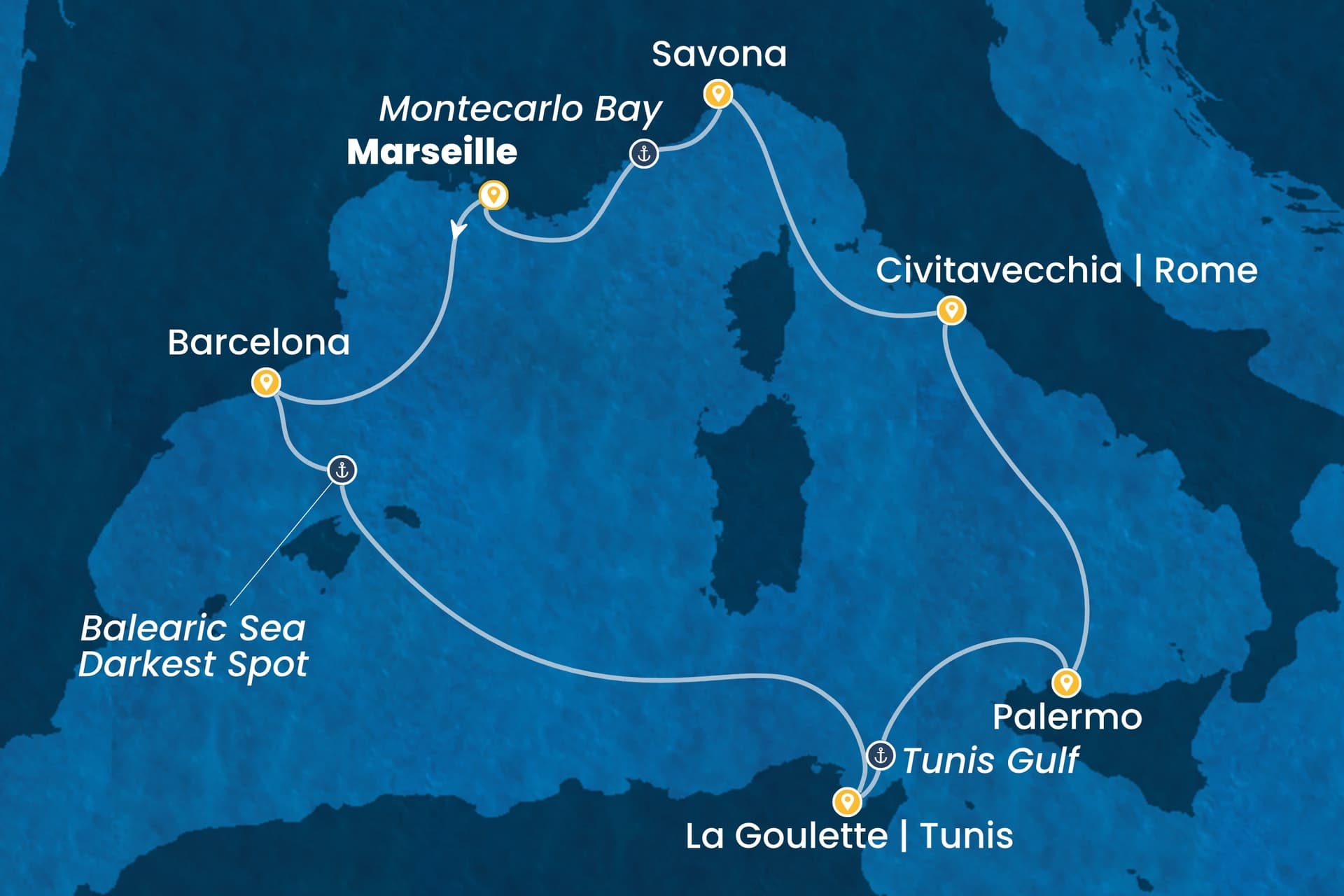7 nights cruise on Costa Toscana 
from 🇫🇷 Marseille 