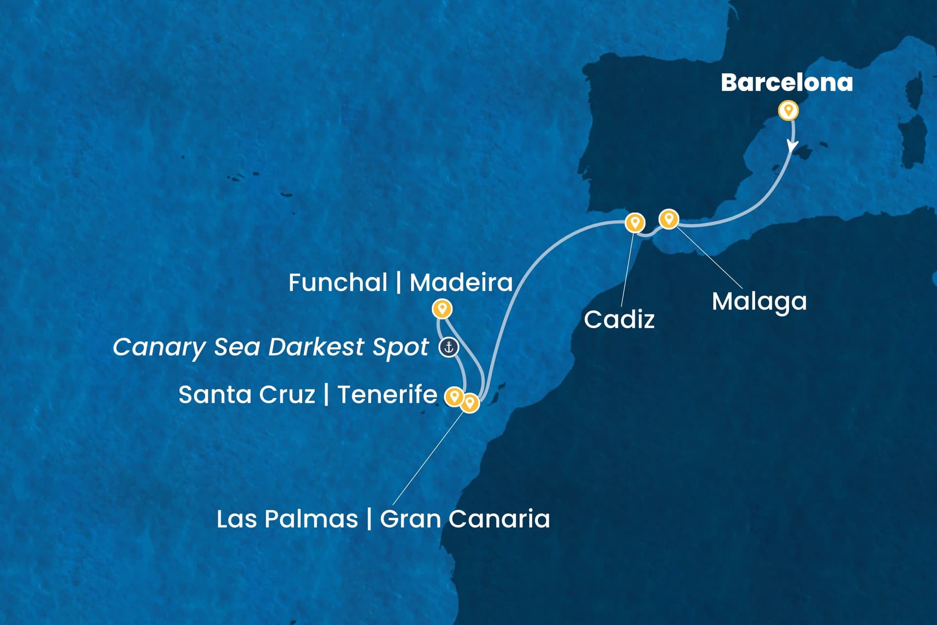 8 nights cruise on Costa Smeralda 
from 🇪🇸 Barcelona to 🇪🇸 Tenerife 