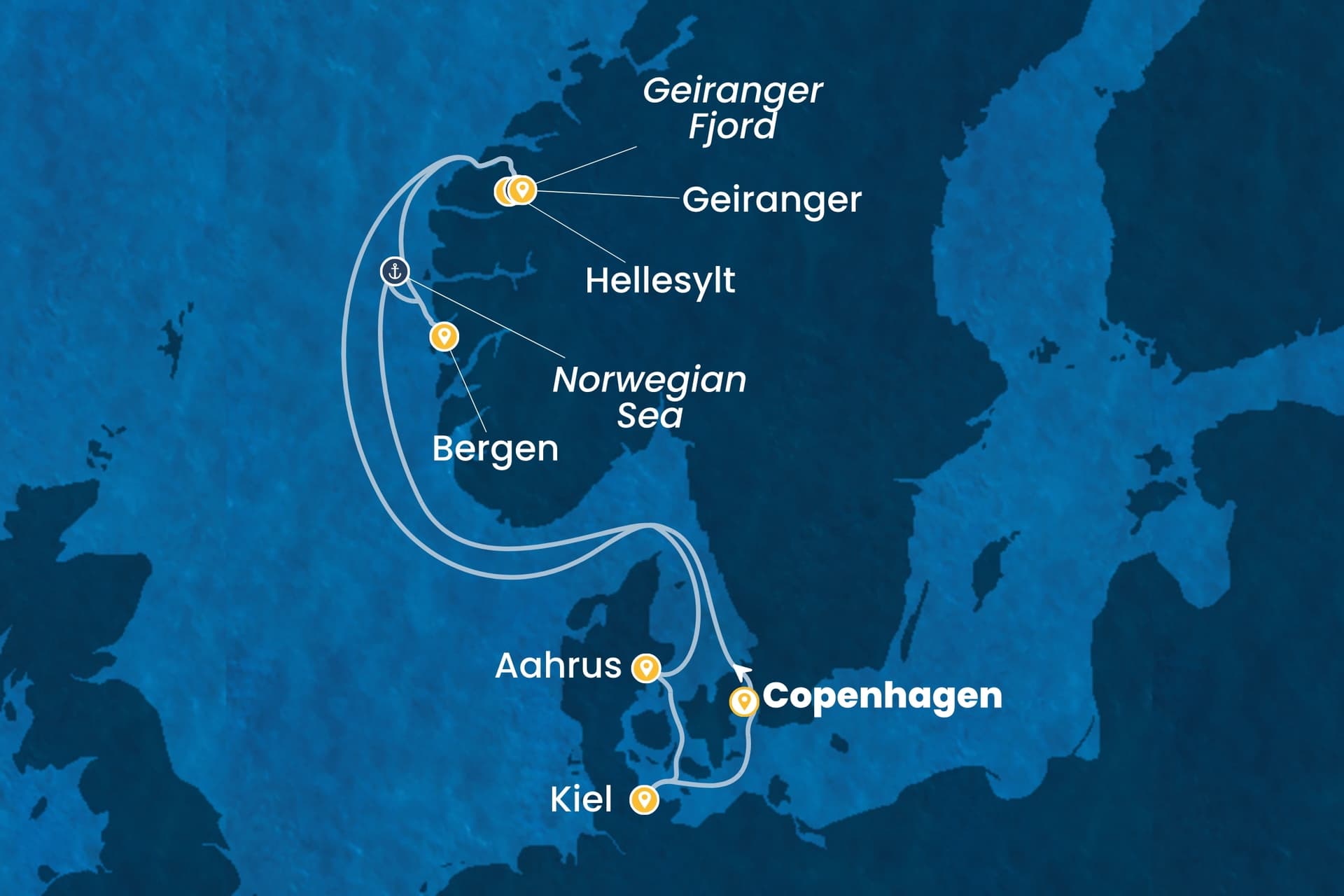 7 nights North European cruise on Costa Diadema 
from 🇩🇰 Copenhagen 