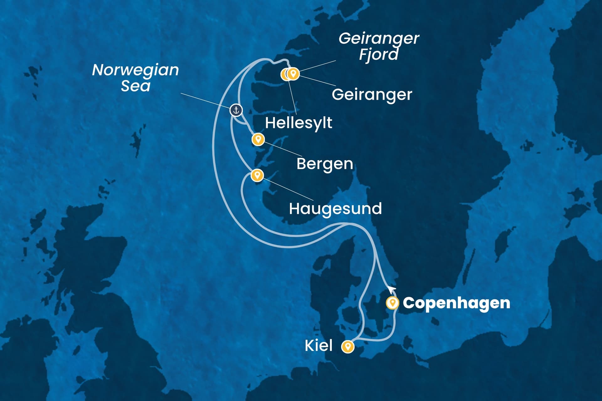 7 nights North European cruise on Costa Diadema 
from 🇩🇰 Copenhagen 