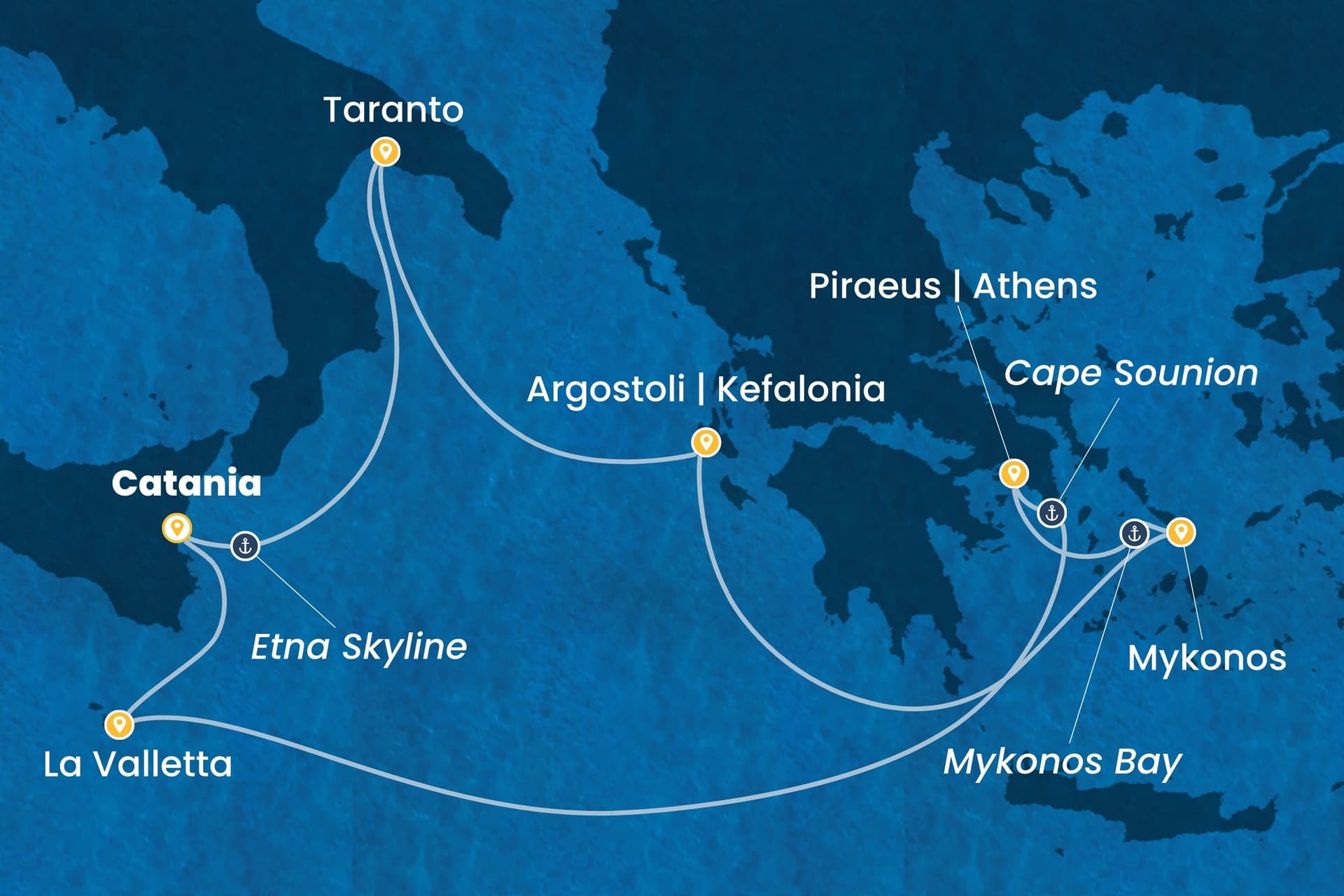 7 nights cruise on Costa Serena 
from 🇮🇹 Catania 