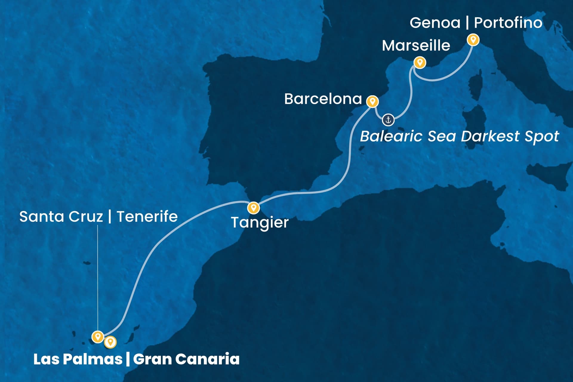 7 nights cruise on Costa Smeralda 
from 🇪🇸 Las Palmas to 🇮🇹 Genova 