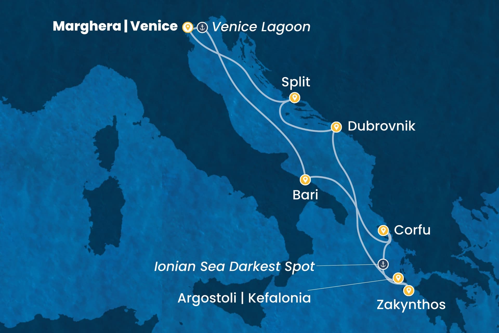7 nights cruise on Costa Deliziosa 
from 🇮🇹 Marghera 