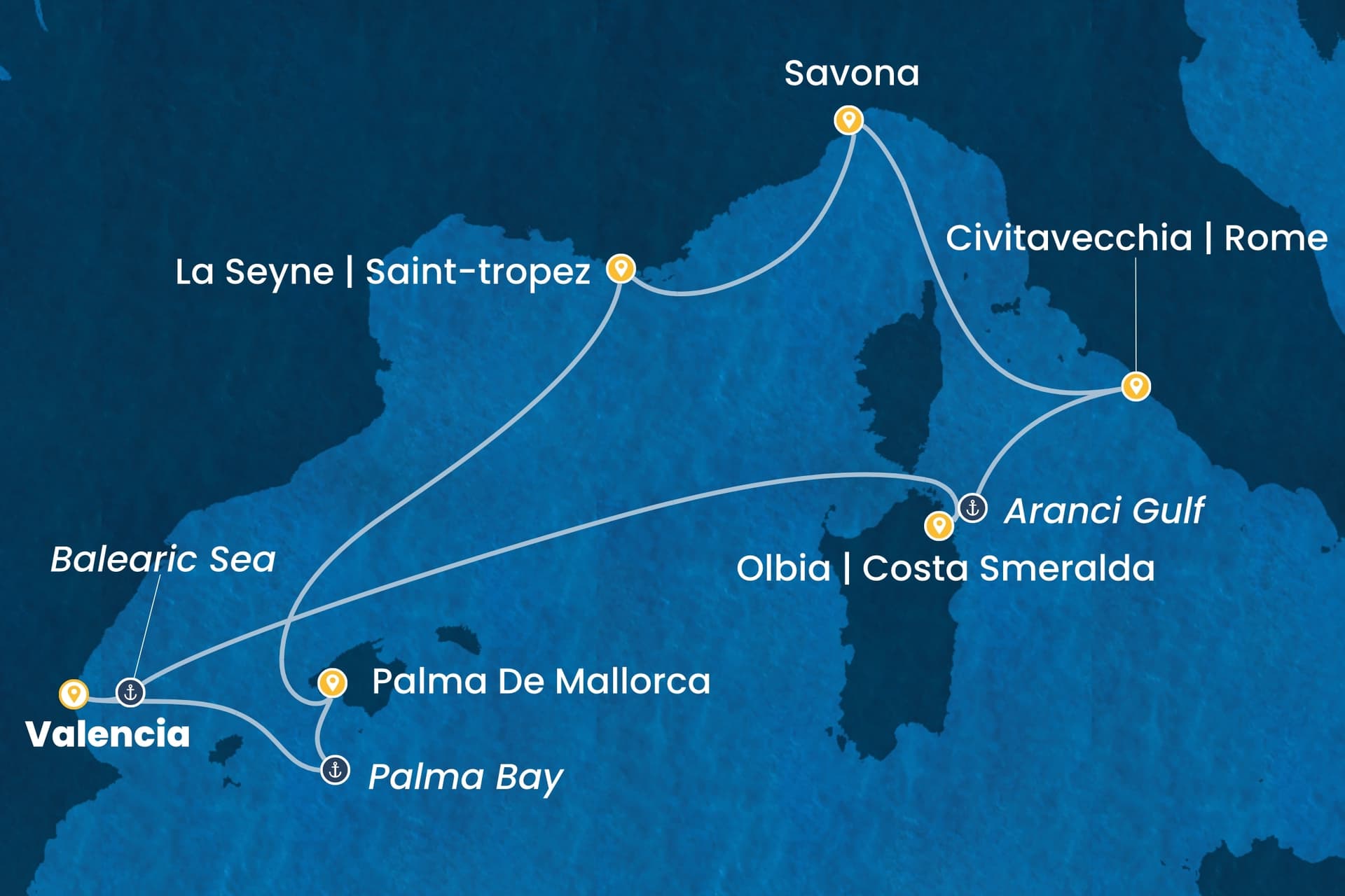 7 nights cruise on Costa Pacifica 
from 🇪🇸 Valencia 