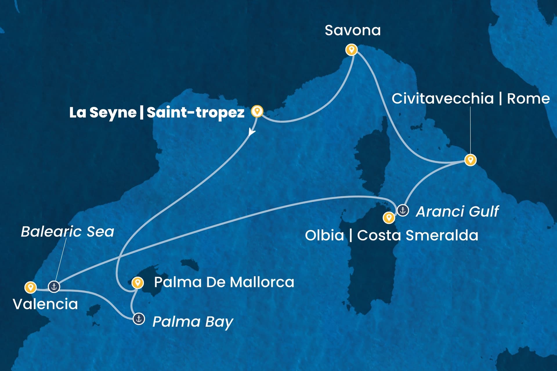 7 nights cruise on Costa Pacifica 
from 🇫🇷 La Seyne-sur-Mer 