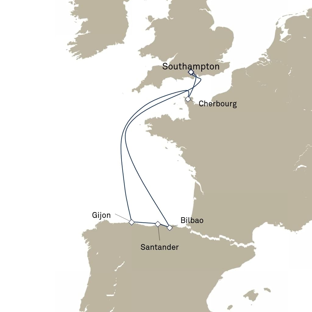 7 nights Mediterranean cruise on Queen Anne 
from 🇬🇧 Southampton 