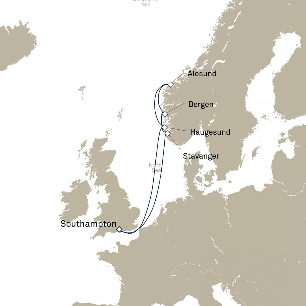 7 nights North European cruise on Queen Anne 
from 🇬🇧 Southampton 