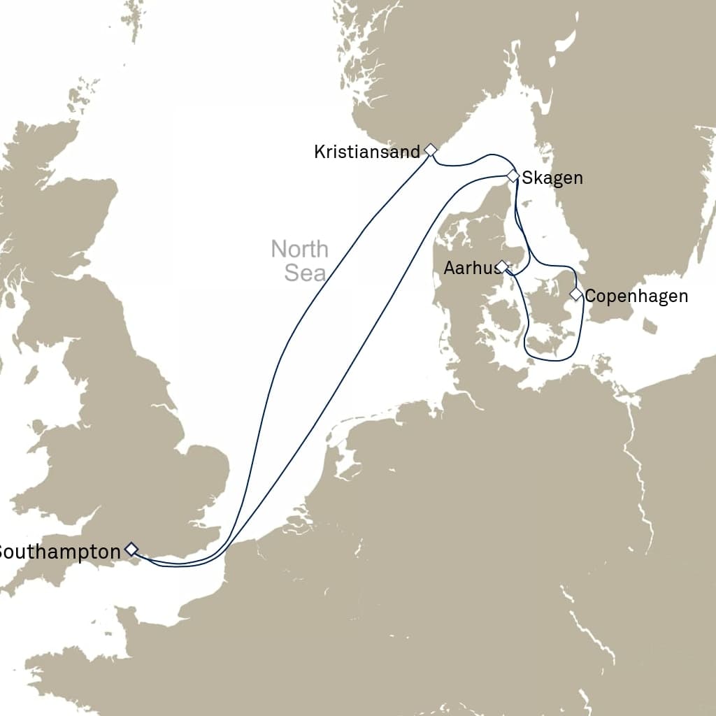 7 nights North European cruise on Queen Anne 
from 🇬🇧 Southampton 