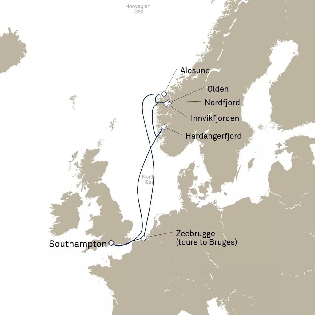 7 nights North European cruise on Queen Anne 
from 🇬🇧 Southampton 