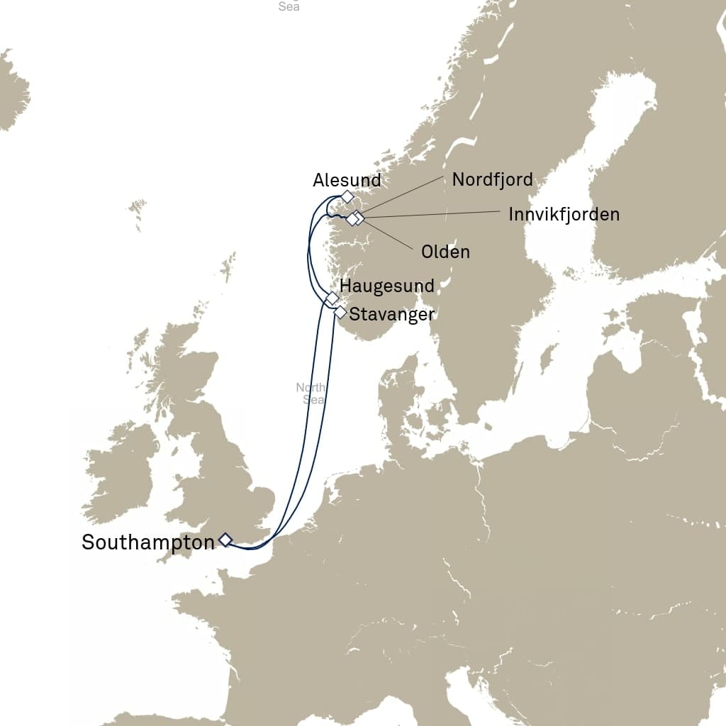 7 nights North European cruise on Queen Anne 
from 🇬🇧 Southampton 