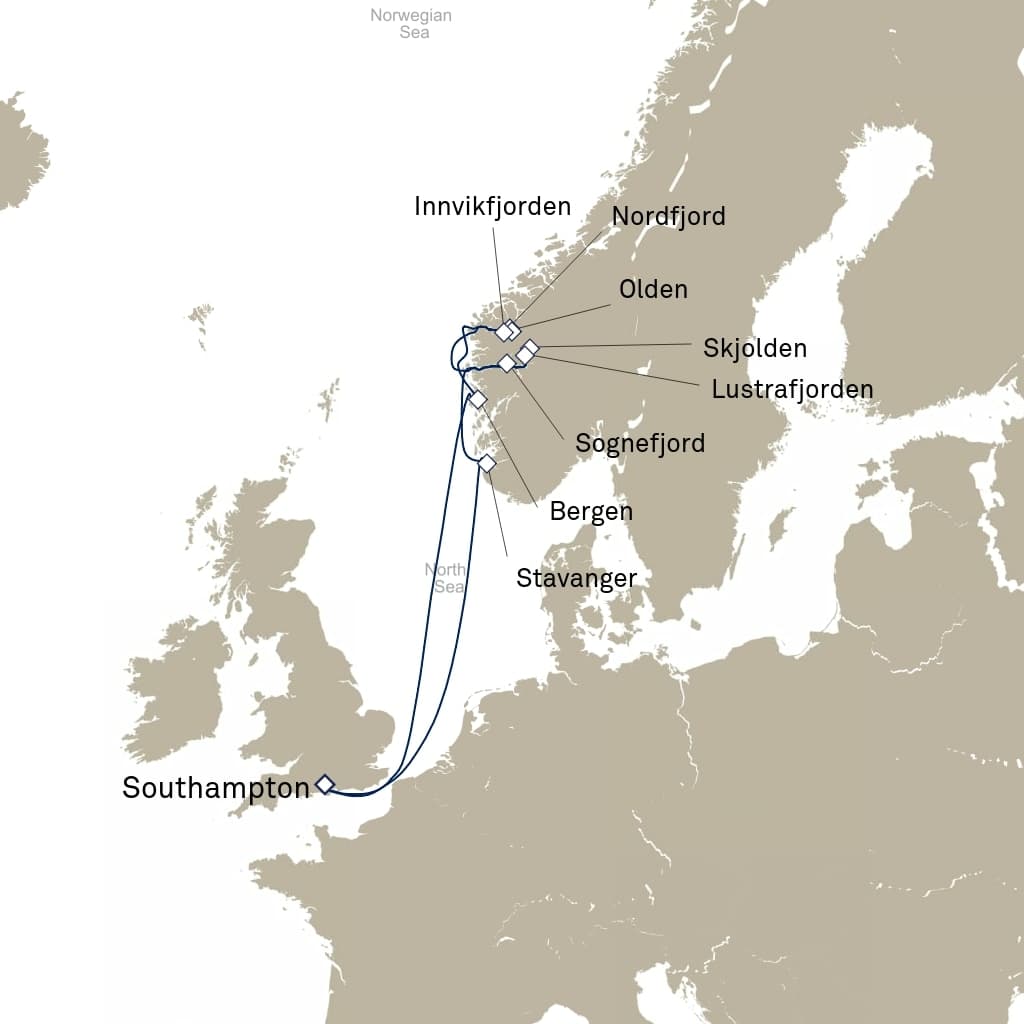 7 nights North European cruise on Queen Anne 
from 🇬🇧 Southampton 