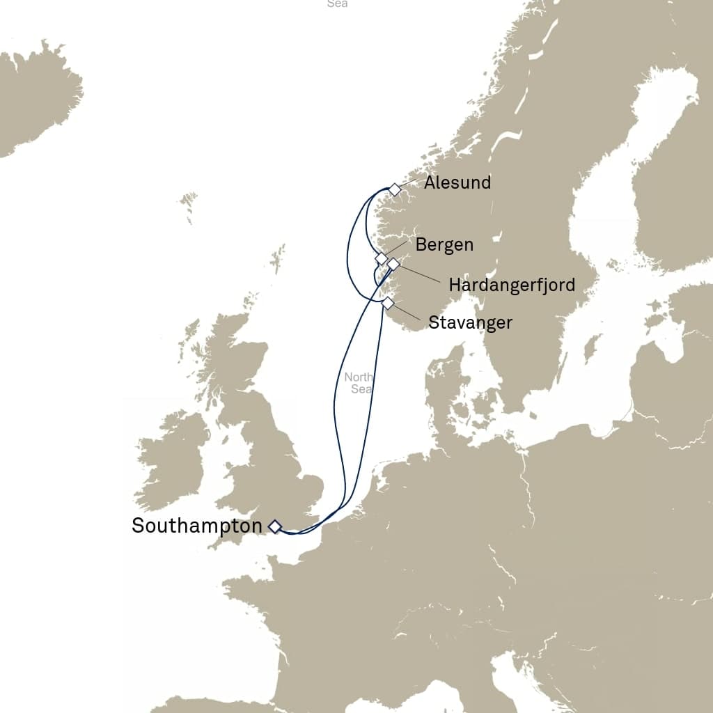 7 nights North European cruise on Queen Anne 
from 🇬🇧 Southampton 