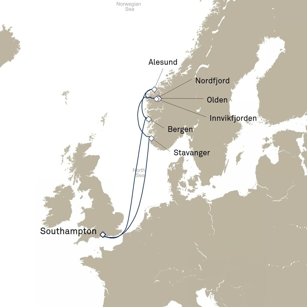 7 nights North European cruise on Queen Anne 
from 🇬🇧 Southampton 
