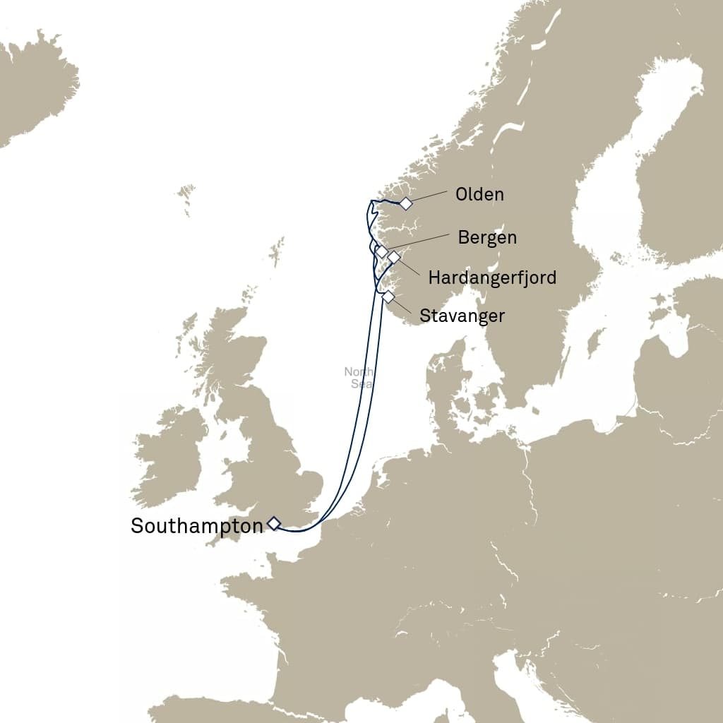 7 nights North European cruise on Queen Anne 
from 🇬🇧 Southampton 