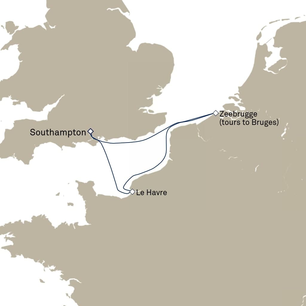 5 nights Mediterranean cruise on Queen Anne 
from 🇬🇧 Southampton 