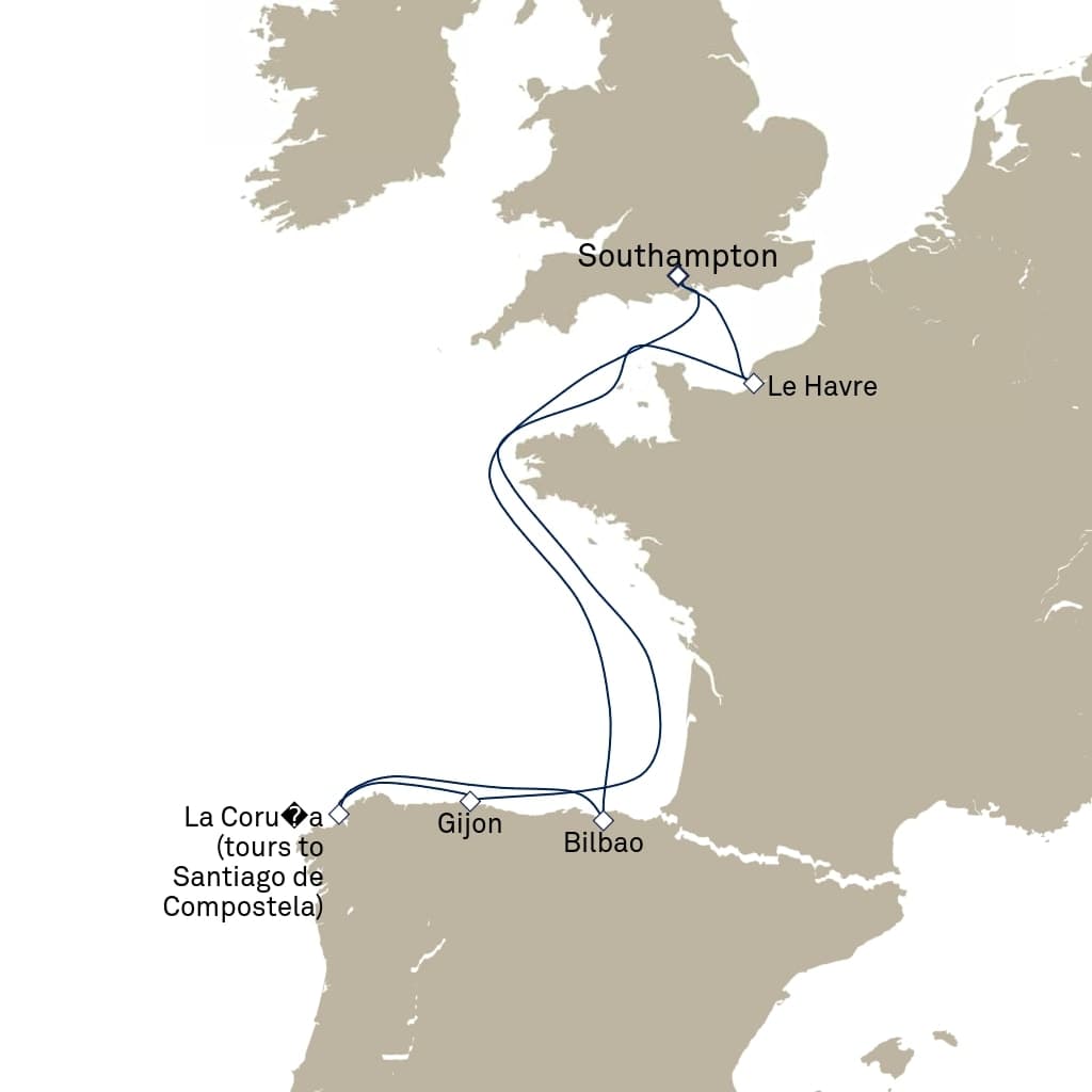 7 nights Mediterranean cruise on Queen Anne 
from 🇬🇧 Southampton 