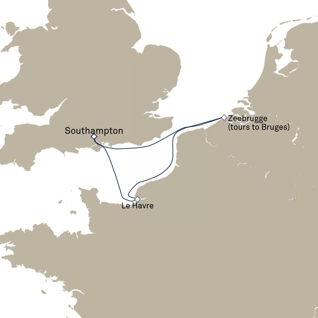 4 nights Mediterranean cruise on Queen Anne 
from 🇬🇧 Southampton 